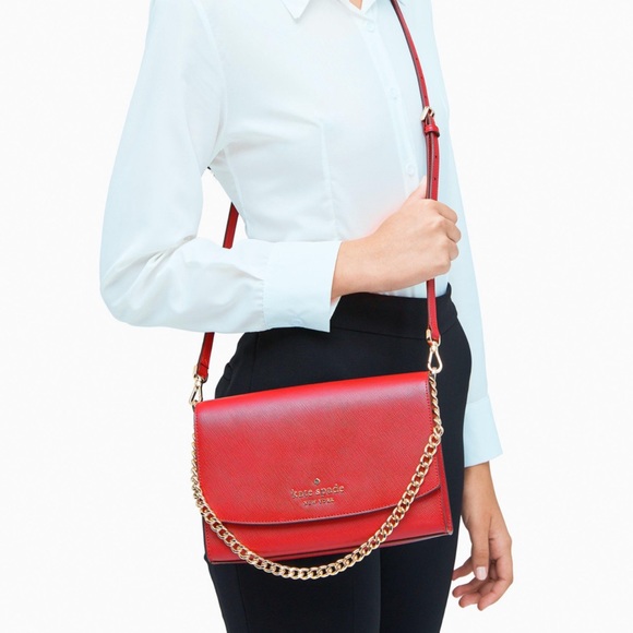 Kate Spade Red Convertible Crossbody Purse - Picture 3 of 8